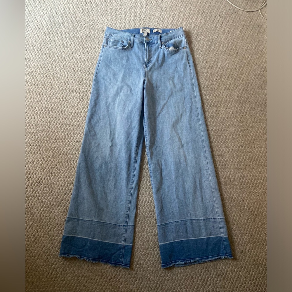 Logo high rise Wide Leg Jeans
